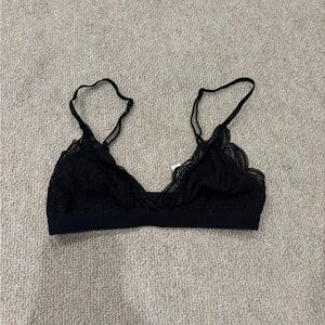 Aritzia Black Lace Bralette